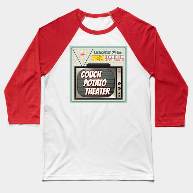 Couch Potato Theater Shirt 2 Baseball T-Shirt by Fandom Podcast Network